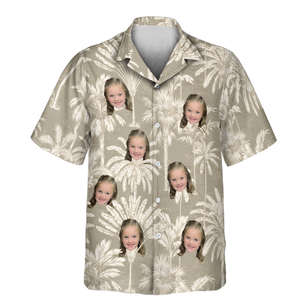 Monochrome Tropics in Cotton Grey Aloha Custom - Adult & Kids T-Shirts, Sweatshirts & Hoodies apparel design preview 1