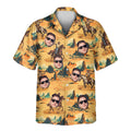 Retro Cowboy Rider Aloha Custom Hawaiian with Faces - Adult & Kids T-Shirts, Sweatshirts & Hoodies apparel design preview 1
