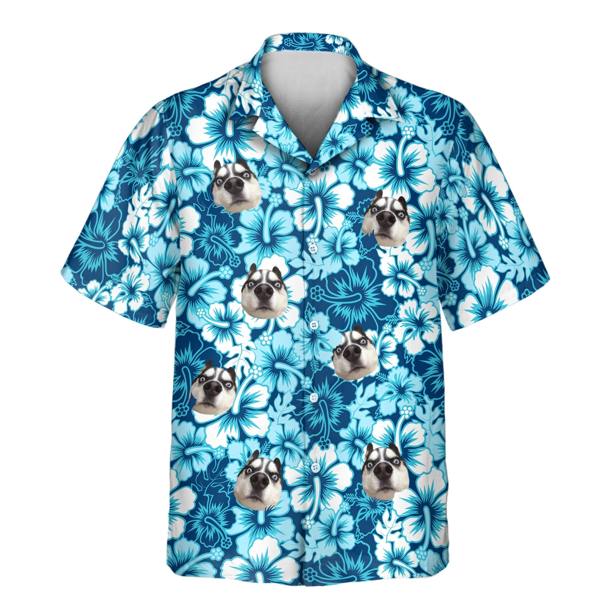 Surf Floral Hibiscus Aloha Custom Hawaiian with Faces - Adult & Kids T-Shirts, Sweatshirts & Hoodies apparel design preview 1