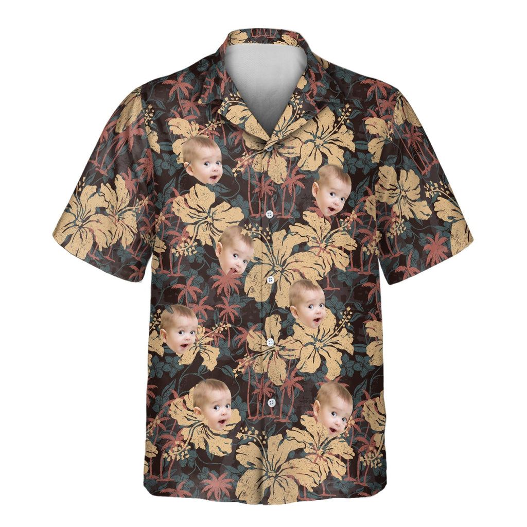 Tropical Grunge Bloom Aloha Custom Hawaiian with - Adult & Kids T-Shirts, Sweatshirts & Hoodies apparel design preview 1