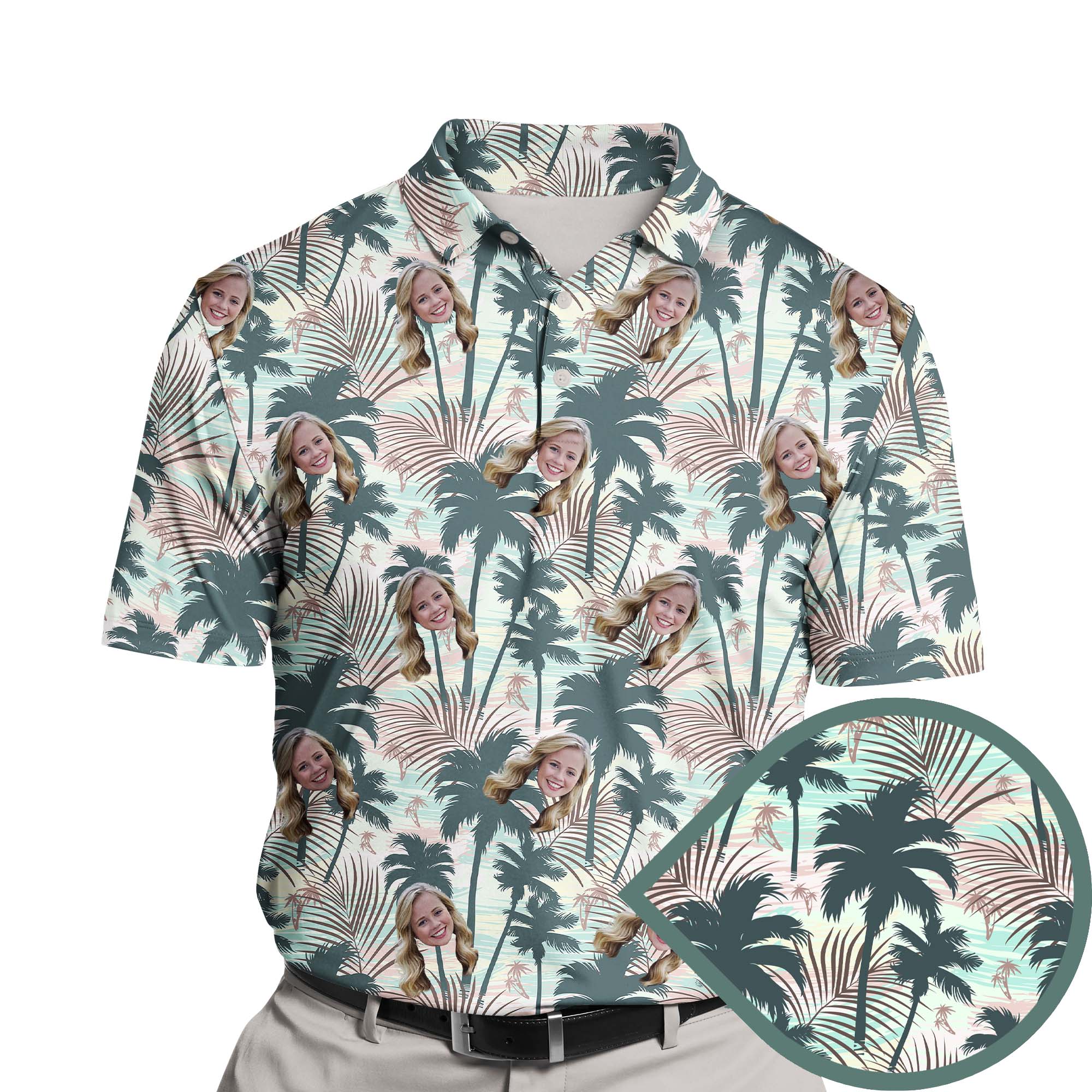 Tropical Paradise Funny Golf with Faces or Logos - Adult & Kids T-Shirts, Sweatshirts & Hoodies apparel design preview 1