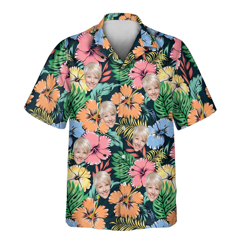Vivid Summer Aloha Custom Hawaiian with Faces or - Adult & Kids T-Shirts, Sweatshirts & Hoodies apparel design preview 1