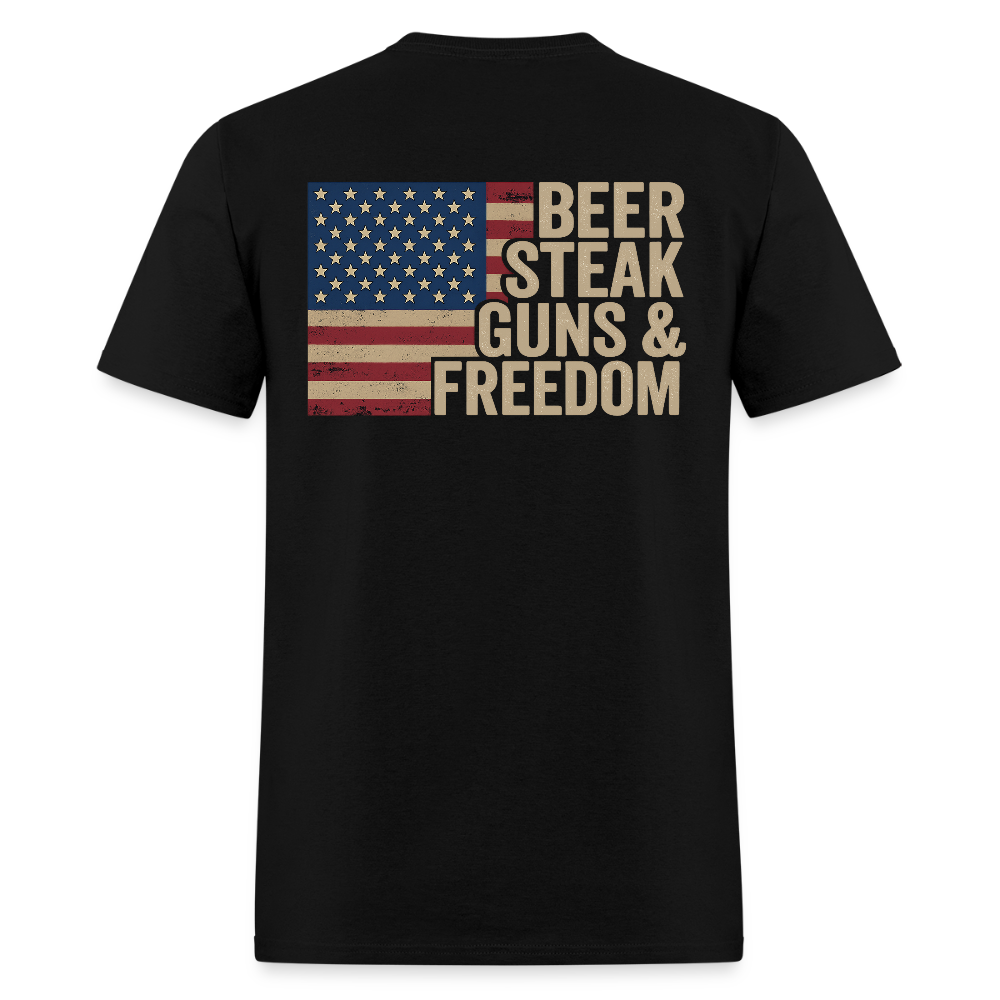 Beer Steak Guns Freedom - Adult & Kids T-Shirts, Sweatshirts & Hoodies apparel design preview 1