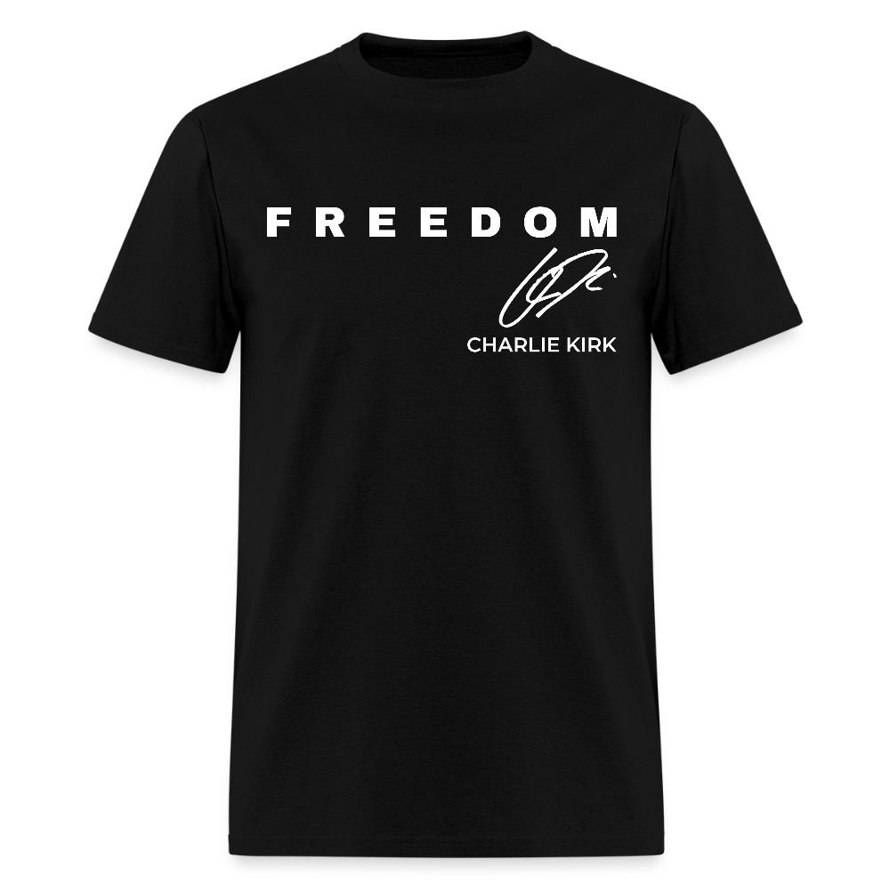 Charlie Kirk Freedom American Flag 2 - Adult & Kids T-Shirts, Sweatshirts & Hoodies apparel design preview 1
