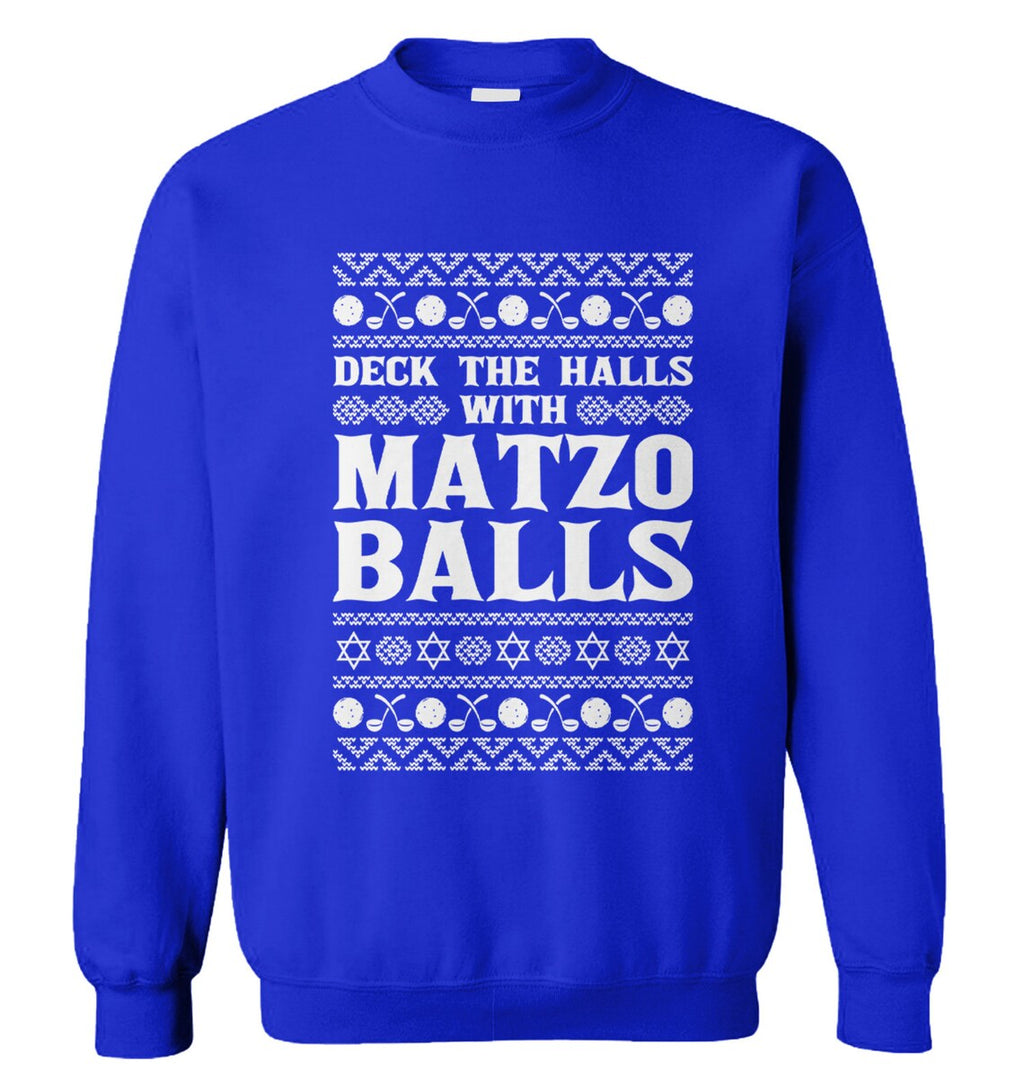 Deck the halls with matzo balls Christmas Sweater - Holiday Gift product image 2