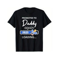 1pc "Promoted Daddy Again 2025" 100% Cotton Crew Neck - Adult & Kids T-Shirts, Sweatshirts & Hoodies apparel design preview 1