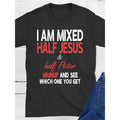 1pc I'M Mixed Half Jesus Peter Christian Lion - Adult & Kids T-Shirts, Sweatshirts & Hoodies apparel design preview 1