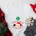 1st Inside Baby Announcement Santa Pregnant Wife New - Adult & Kids T-Shirts, Sweatshirts & Hoodies apparel design preview 1