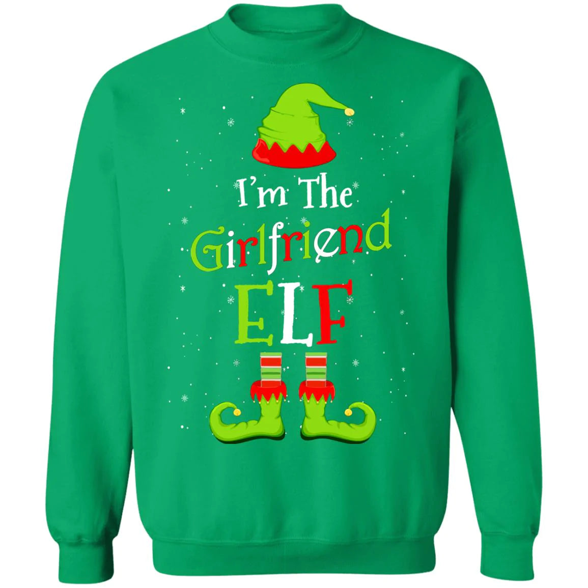 I’m the girlfriend elf Christmas Sweater - Holiday Gift product image 3