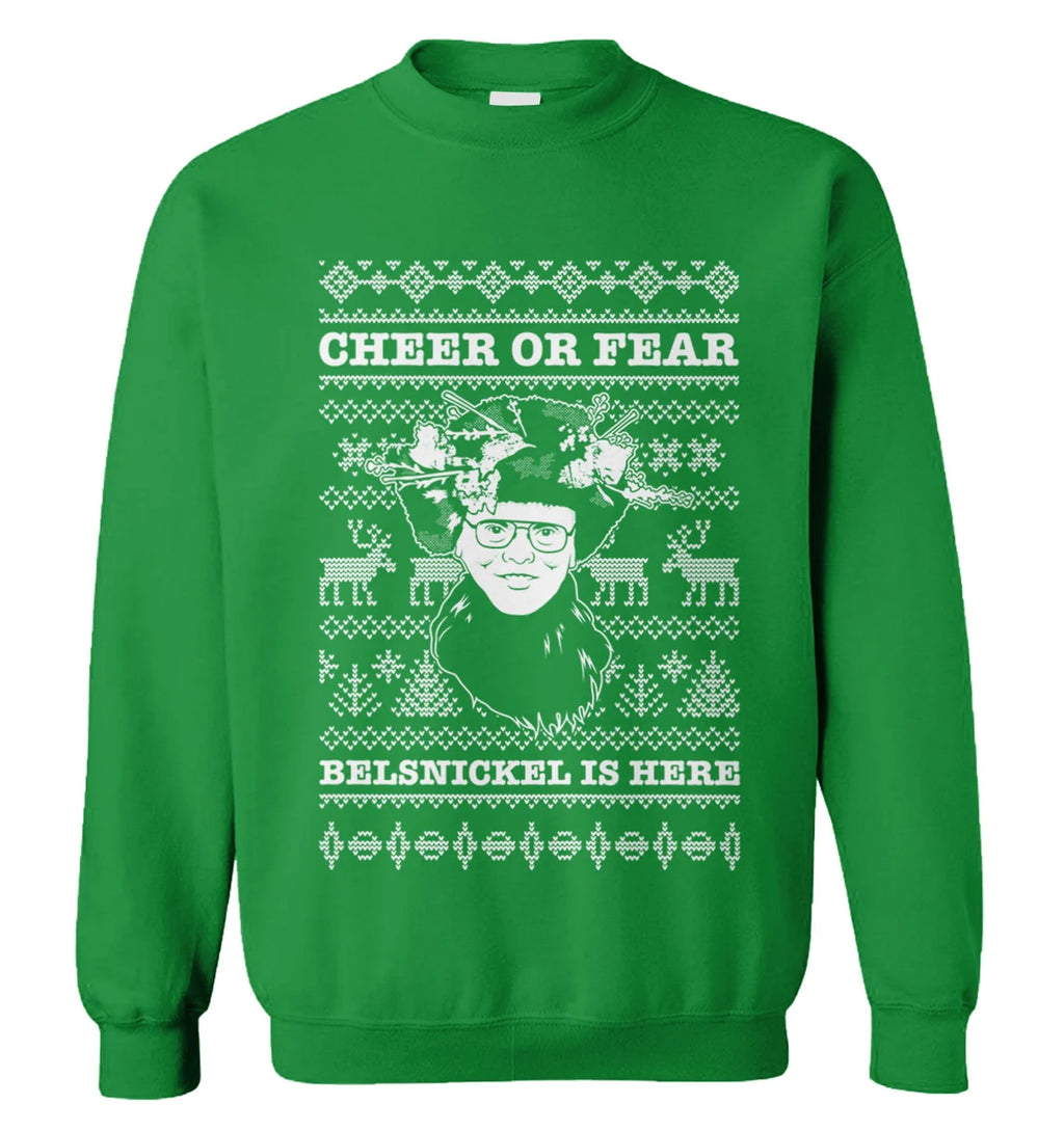 Dwight Schrute cheer or fear belsnickel is here Christmas Sweater - Holiday Gift product image 3