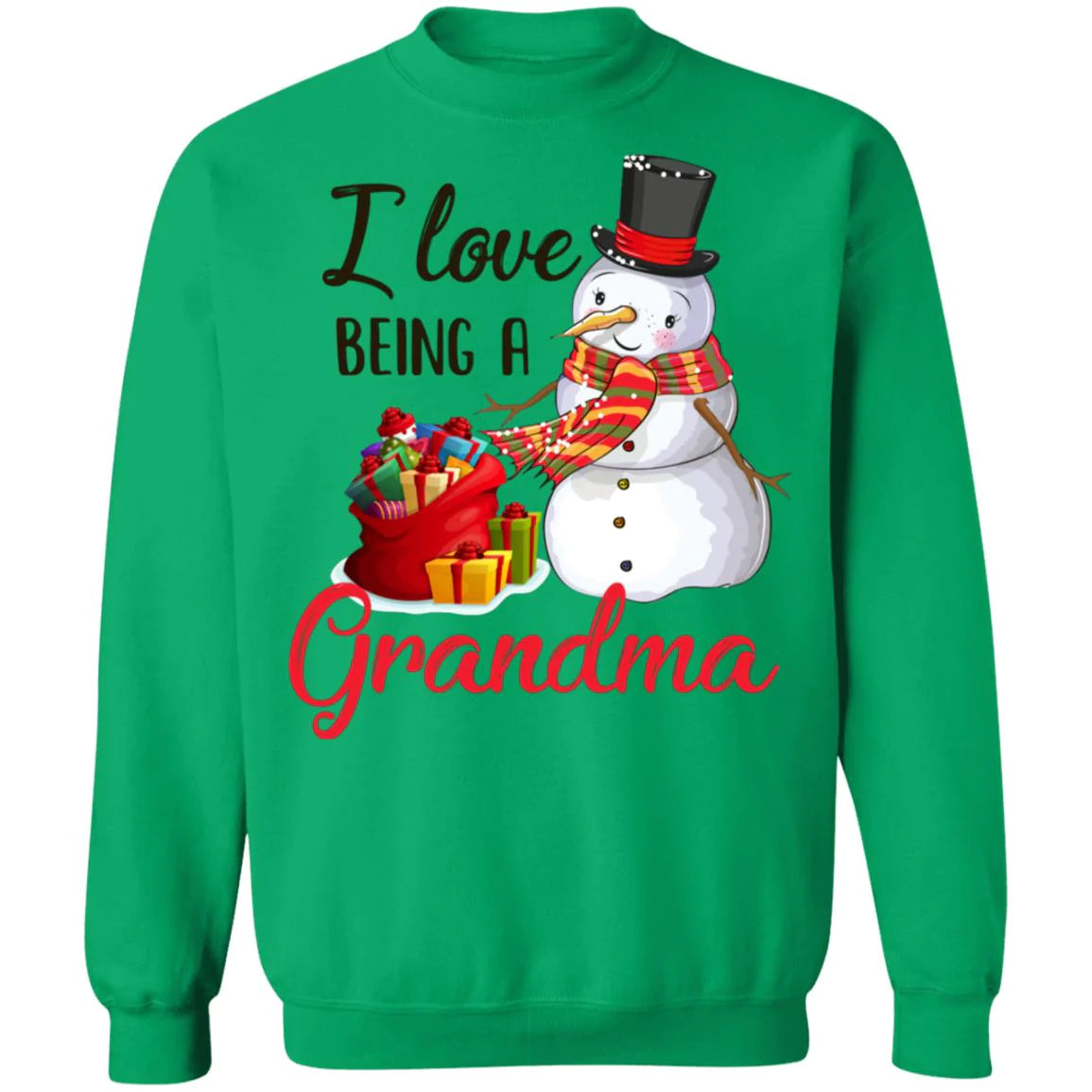I love being a grandma snowman Christmas Sweater - Holiday Gift product image 3