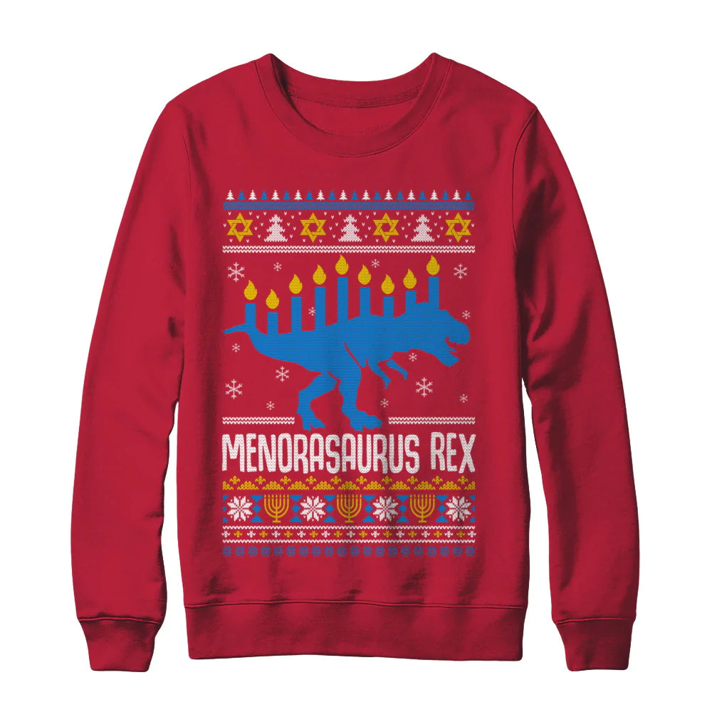 Menorasaurus rex Christmas Sweater - Holiday Gift product image 3
