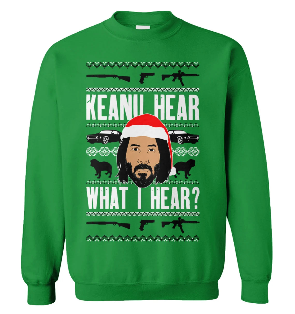 Keanu hear what i hear Christmas Sweater - Holiday Gift product image 3