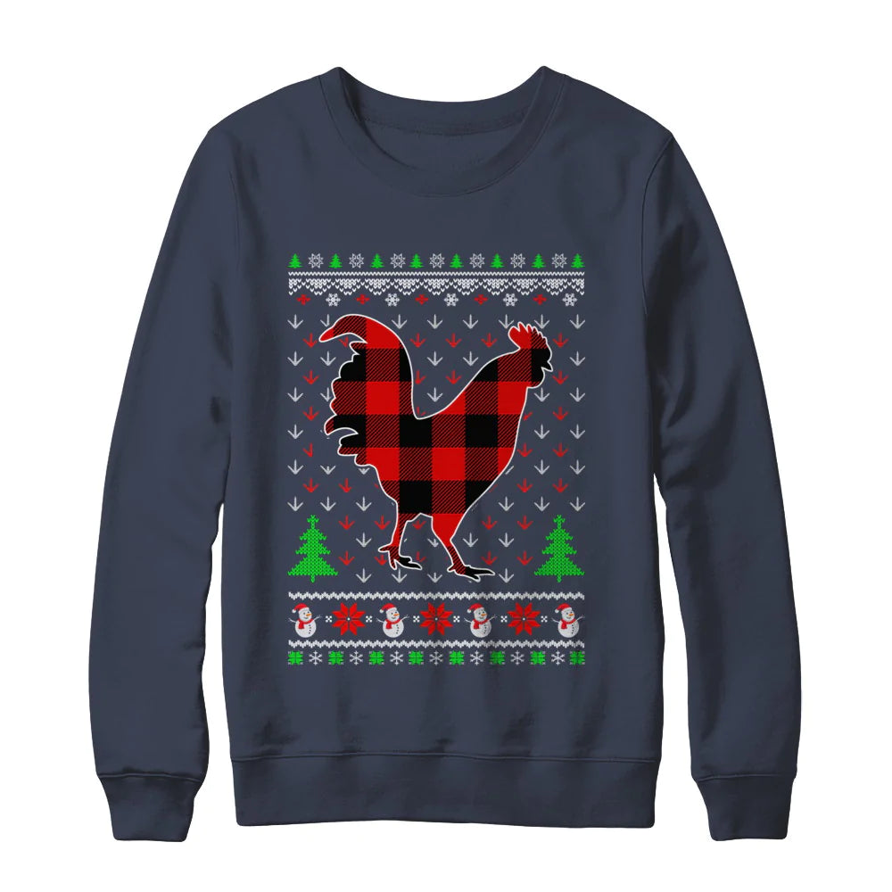 Chicken buffalo plaid Christmas Sweater - Holiday Gift product image 3