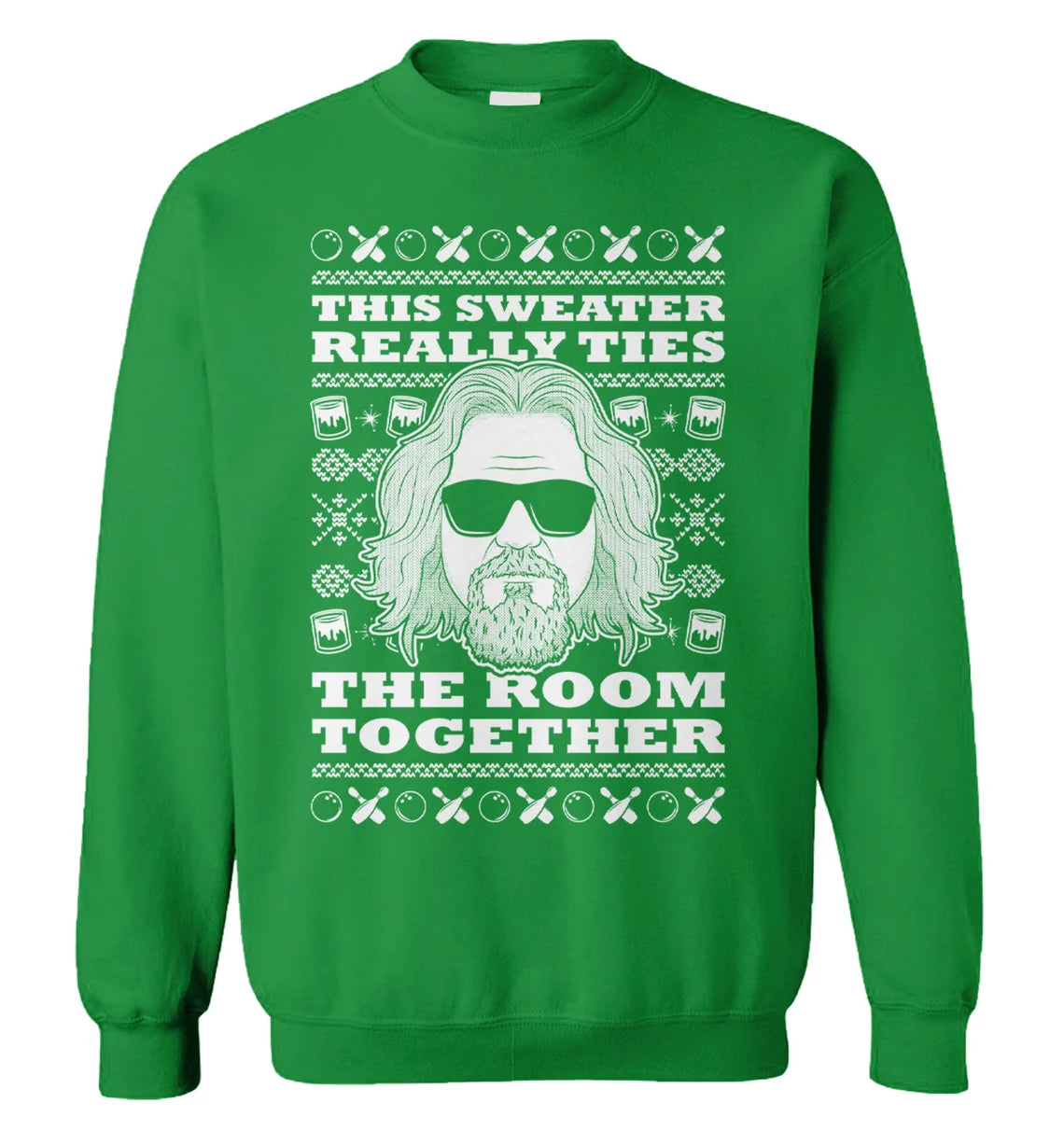 Jeff Bridges this really ties the room together Christmas Sweater - Holiday Gift product image 3