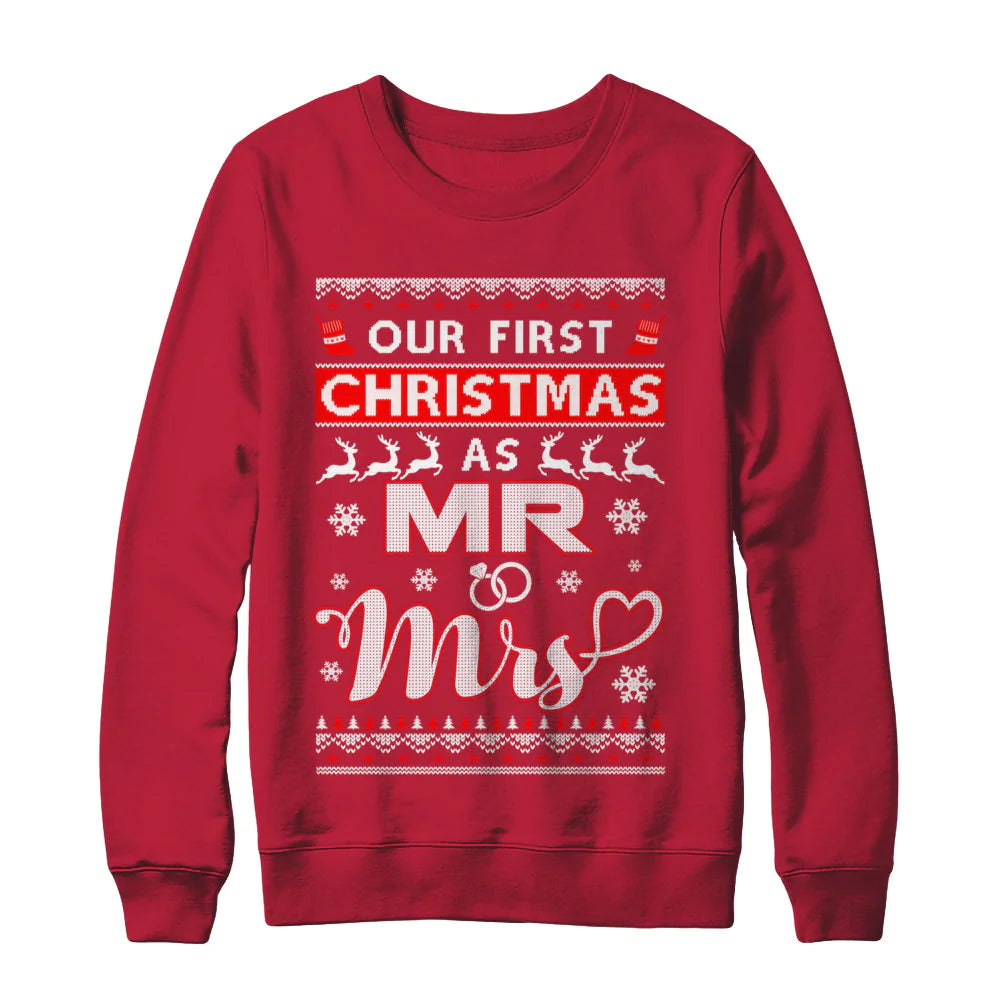 Our first Christmas as mr and mrs Christmas Sweater - Holiday Gift product image 3