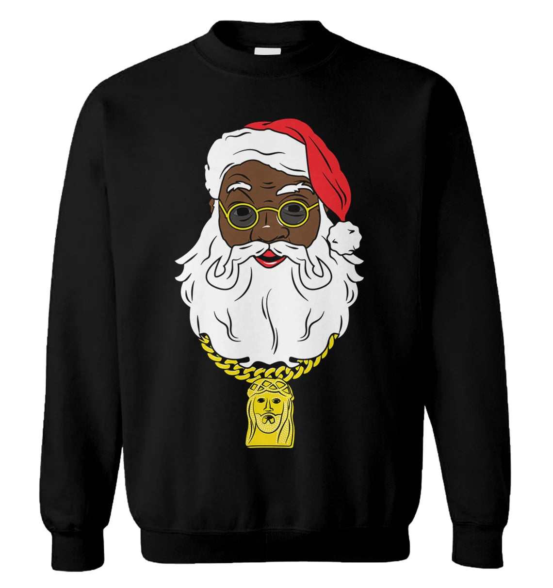 Black Santa Christmas Sweater - Holiday Gift product image 3