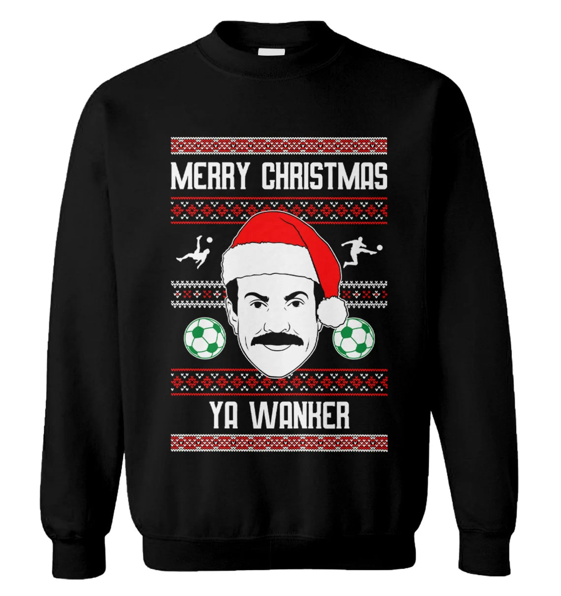 Merry Christmas ya wanker Ted soccer coach Christmas Sweater - Holiday Gift product image 3