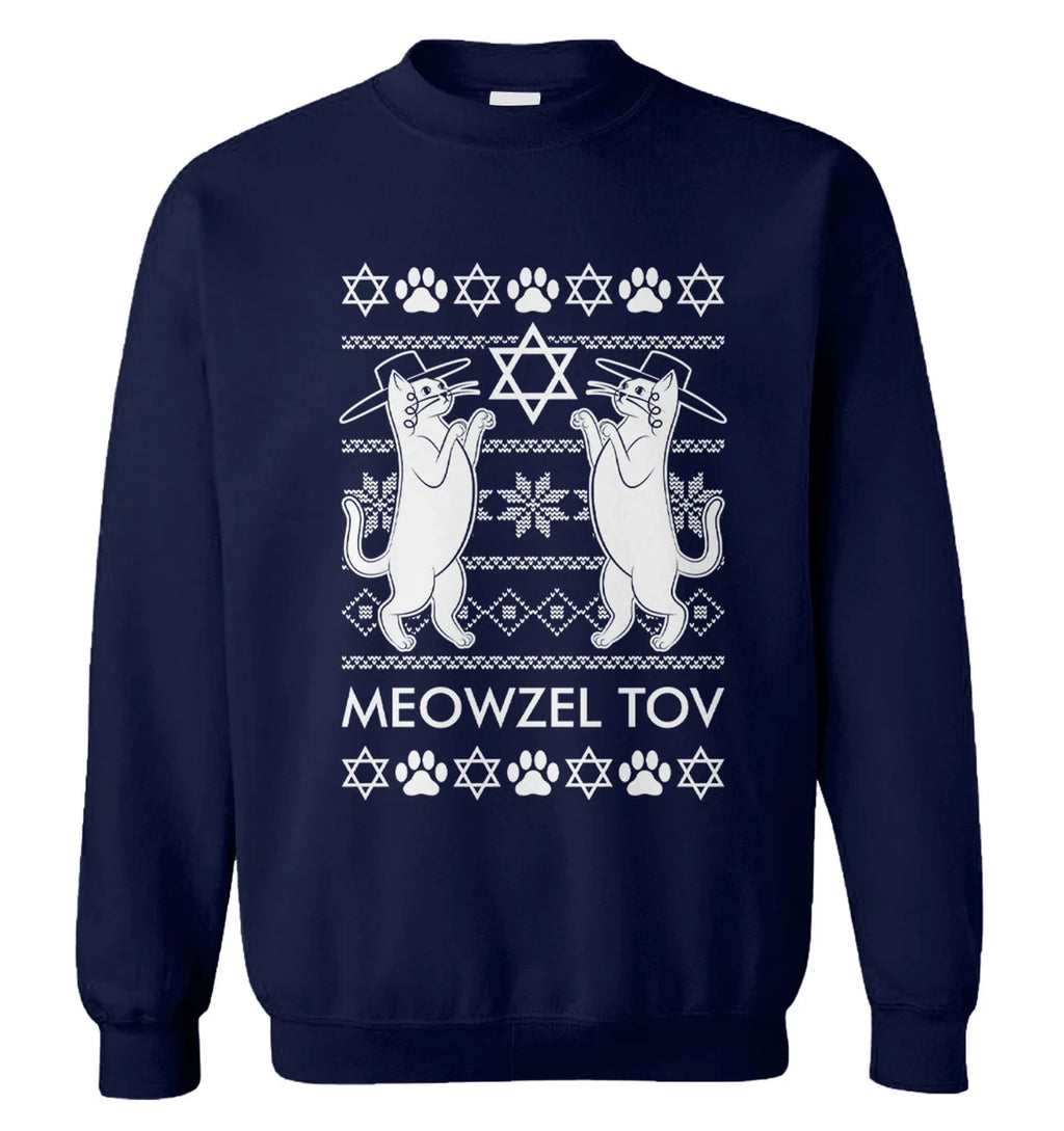 Meowzel Tov cats Christmas Sweater - Holiday Gift product image 3