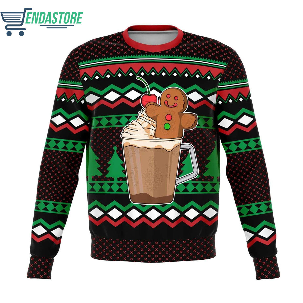 Gingerbread in a Cup 3D Christmas Sweater - Holiday Gift product image 2