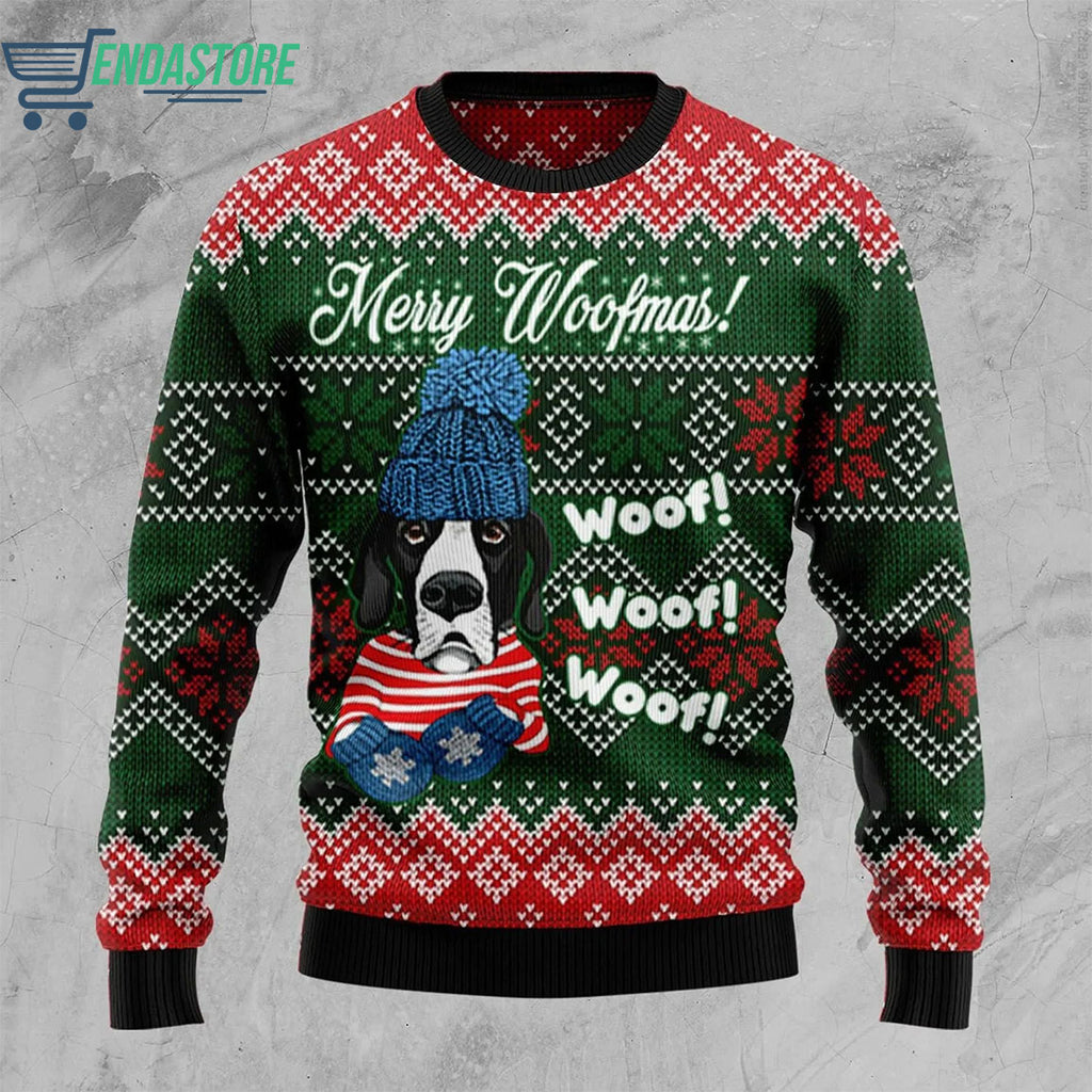 Great dane woofmas 3D Ugly Christmas Sweater - Holiday Gift product image