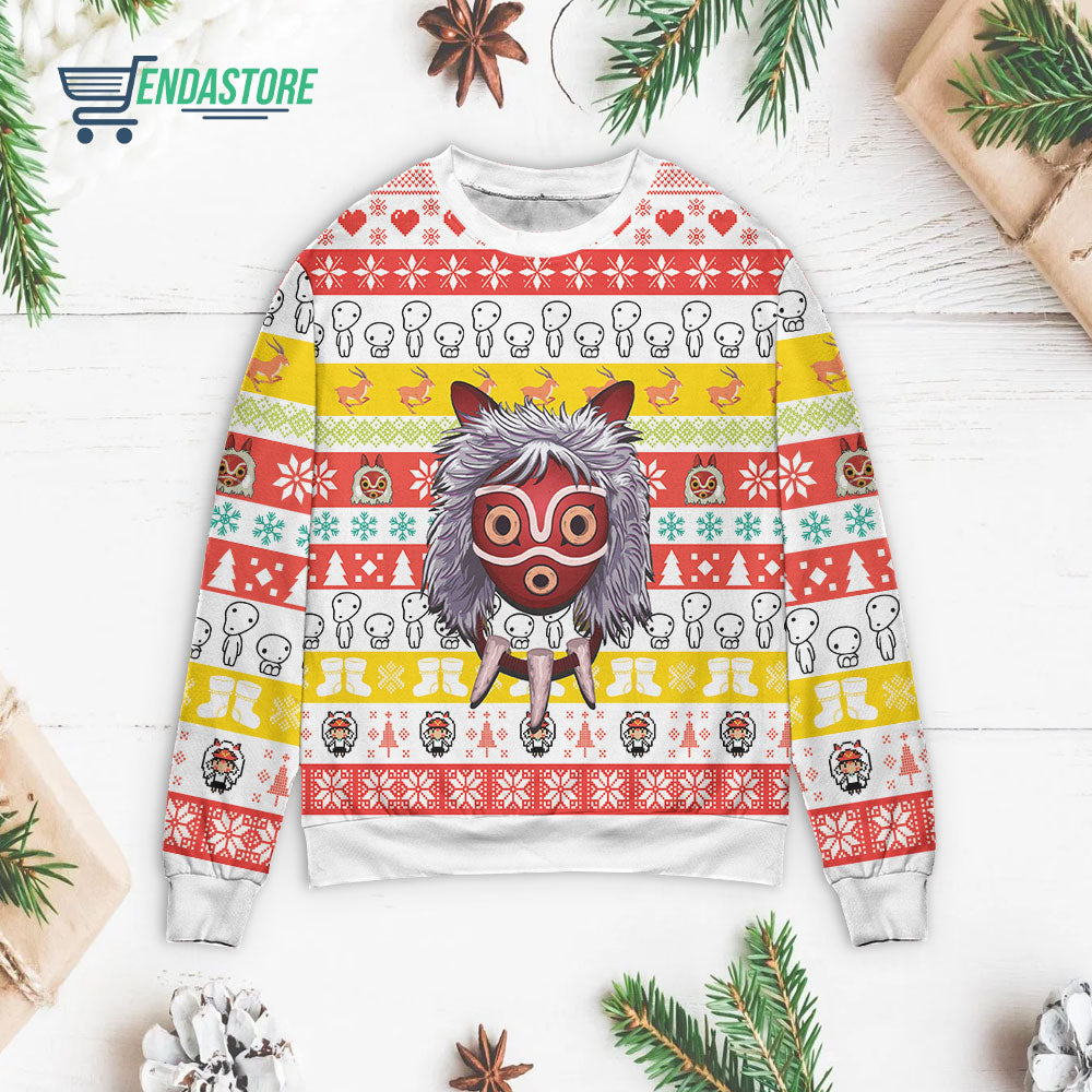 Princess Mononoke 3D Christmas Sweater - Holiday Gift product image 3