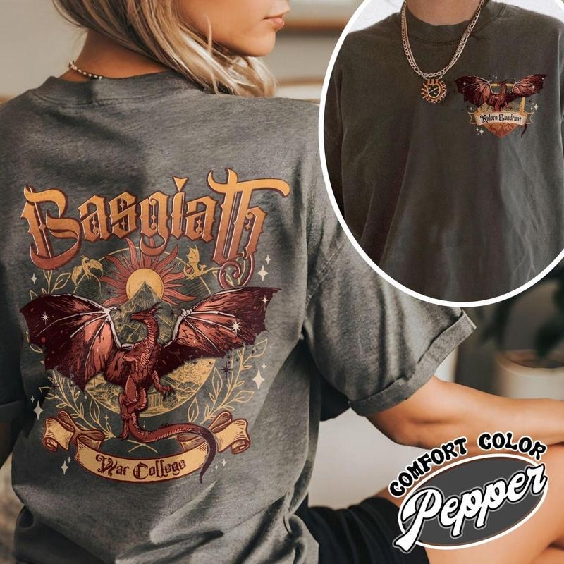 2 Side Basgiath War College Dragon Rider Iron Flame - Adult & Kids T-Shirts, Sweatshirts & Hoodies apparel design preview 1