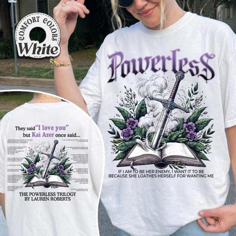 2 Sided Powerless Vicious Little Thing Bookish Kai - Adult & Kids T-Shirts, Sweatshirts & Hoodies apparel design preview 1