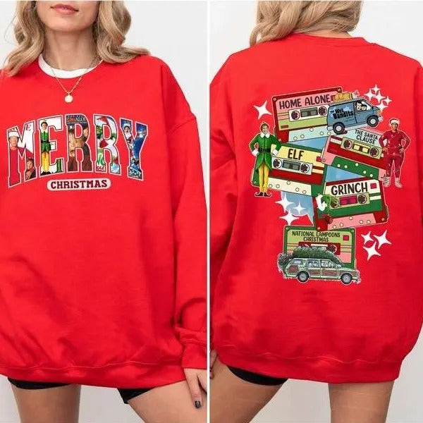 2 Sides Classic 90s Mo Vi E S Retro Vie Two Merry - Adult & Kids T-Shirts, Sweatshirts & Hoodies apparel design preview 1