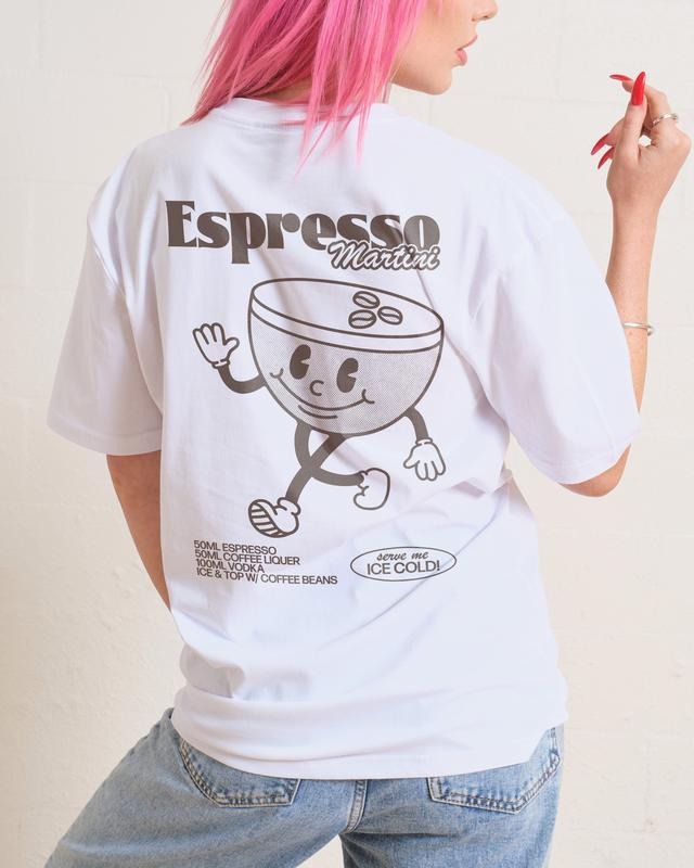 2 Sides Espresso Martini Cocktail Cute Cartoon Retro - Adult & Kids T-Shirts, Sweatshirts & Hoodies apparel design preview 1
