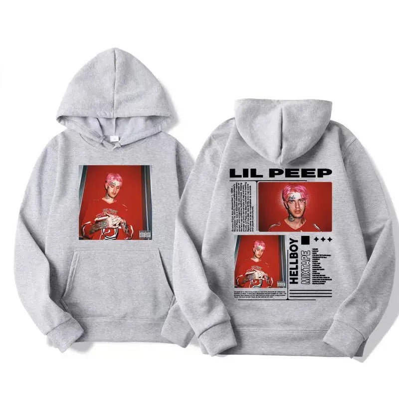 2 Sides Lil Peep Hellboy Fan Her Him - Adult & Kids T-Shirts, Sweatshirts & Hoodies apparel design preview 1