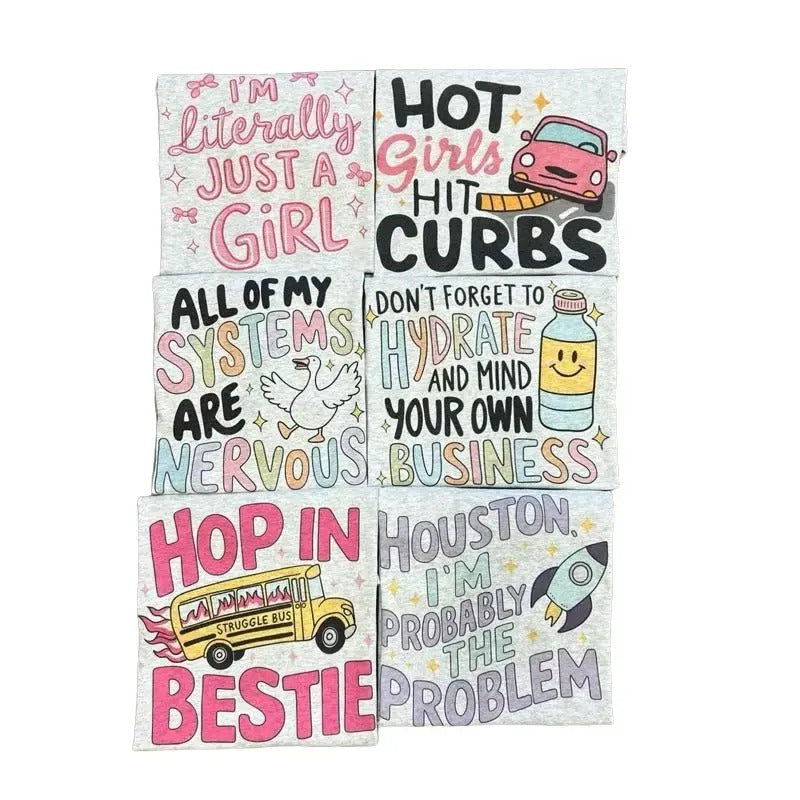 2 24 IM JUST GIRL Bundle Choose Your LEAVE SECOND - Adult & Kids T-Shirts, Sweatshirts & Hoodies apparel design preview 1