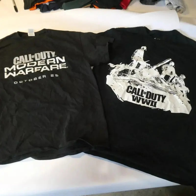 2 Sides Call Duty Modern Warefare Adn WWII Made Using - Adult & Kids T-Shirts, Sweatshirts & Hoodies apparel design preview 1