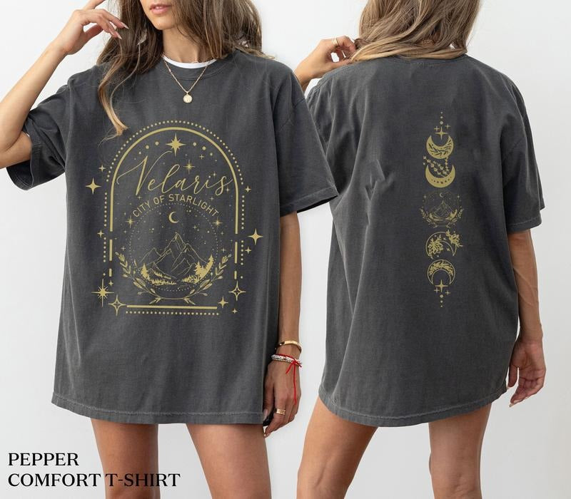 2 Slide Velaris ACOTAR City Starlight Night Court SJM - Adult & Kids T-Shirts, Sweatshirts & Hoodies apparel design preview 1