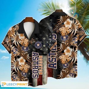 2024 MLB Hibiscus Astros Hawaiian For Men Women - Adult & Kids T-Shirts, Sweatshirts & Hoodies apparel design preview 1