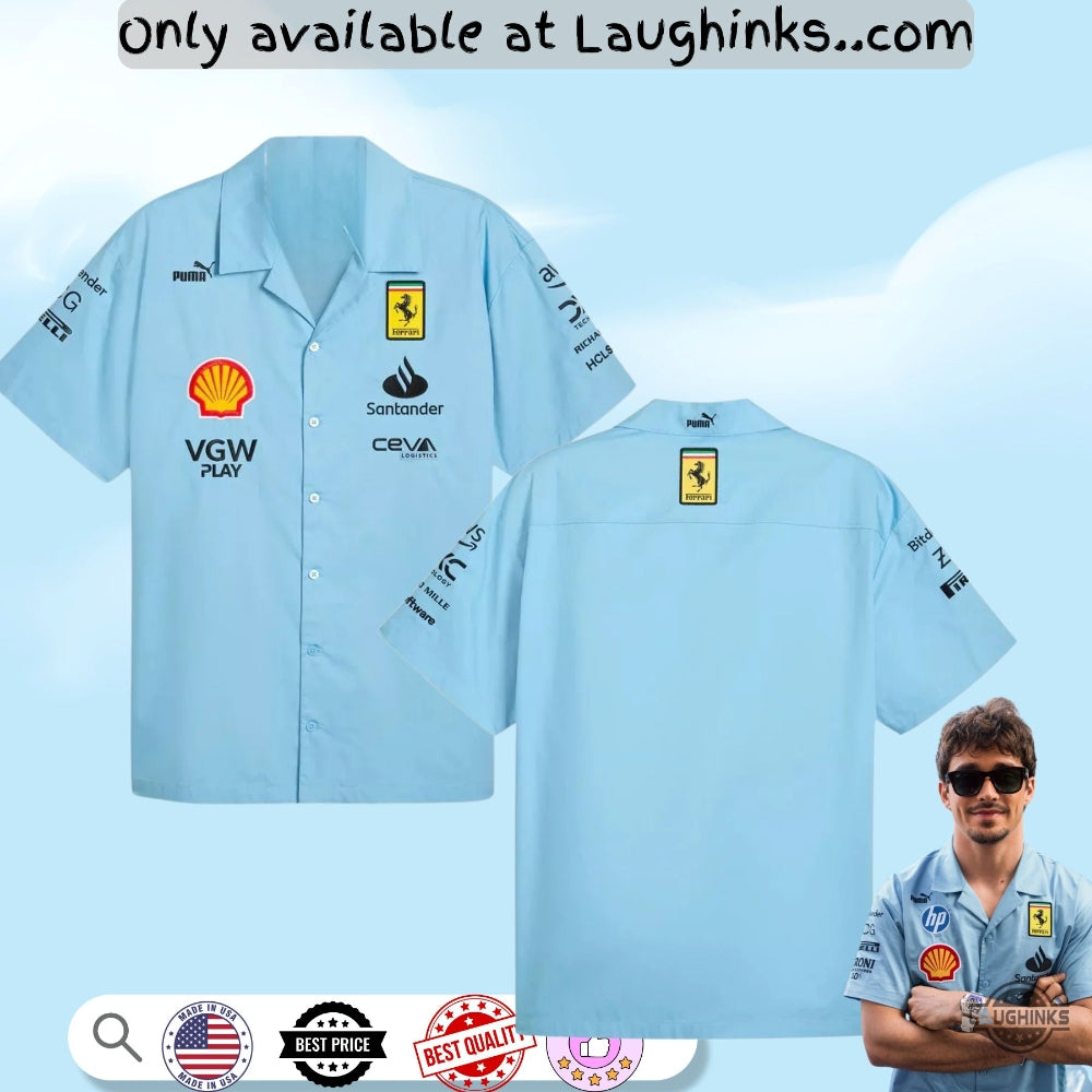 2024 F1 Grand Prix Scuderia Ferrari Miami Hawaiian - Adult & Kids T-Shirts, Sweatshirts & Hoodies apparel design preview 1