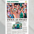 2024 Masters Champion Scottie Scheffler 'TWICE AS - Adult & Kids T-Shirts, Sweatshirts & Hoodies apparel design preview 1