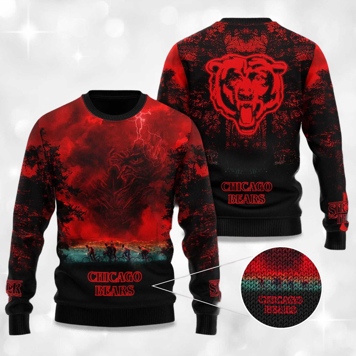 Bears Stranger Things Ugly Christmas Sweater - Gift Idea product image 4