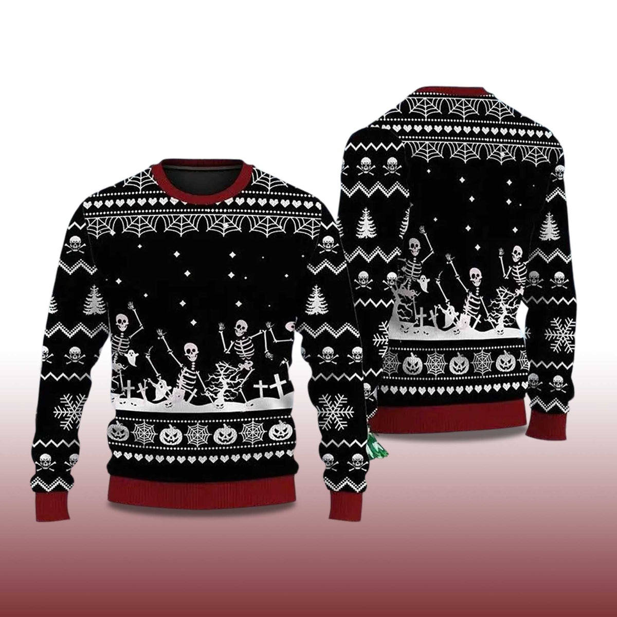 Christmas Skull Ugly Christmas Sweater - Holiday Gift product image 4