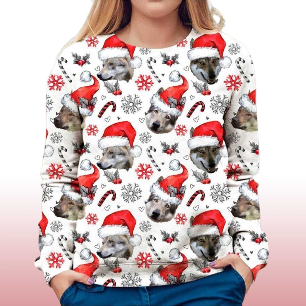 Czechoslovakian Wolfdog Ugly Christmas Sweater - Holiday Gift product image 4