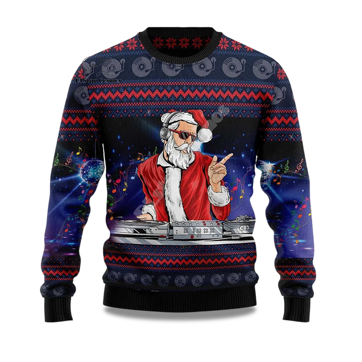 DJ Claus Ugly Chrismas Ugly Christmas Sweater - Gift Idea product image