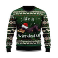 Dachshund Life Is Wienderful Ugly Christmas Sweater - Holiday Gift product image