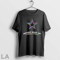 2025 Dallas Cowboys Never Give Up Fight Cancer In All - Adult & Kids T-Shirts, Sweatshirts & Hoodies apparel design preview 1