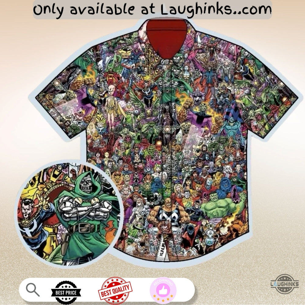 2025 Fantastic Four Hawaiian Full Printed Replica - Adult & Kids T-Shirts, Sweatshirts & Hoodies apparel design preview 1