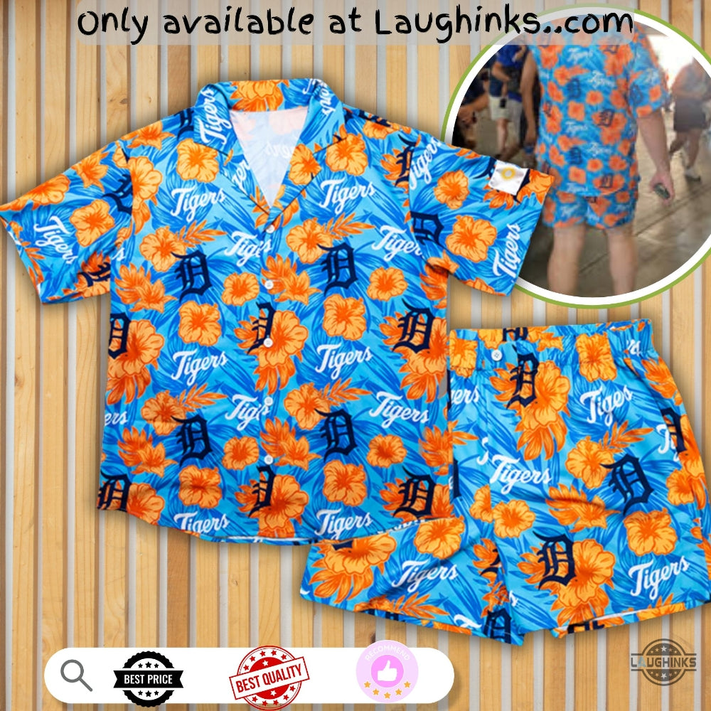 2025 Giveaway Detroit Tigers Hawaiian And Shorts 26 - Adult & Kids T-Shirts, Sweatshirts & Hoodies apparel design preview 1