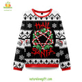 Hail Santa Holiday Xmas Design Ugly Christmas Sweater - Holiday Gift product image