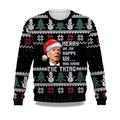 Joe Biden Merry Uh Uh Happy Uh You Know The Thing Ugly Christmas Sweater - Holiday Gift product image
