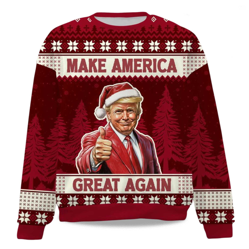 Make America Great Again Ugly Christmas Sweater - Holiday Gift product image 4