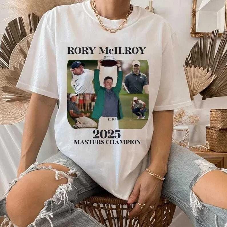 2025 Masters Champion Rory McIlroy Grand Slam - Adult & Kids T-Shirts, Sweatshirts & Hoodies apparel design preview 1