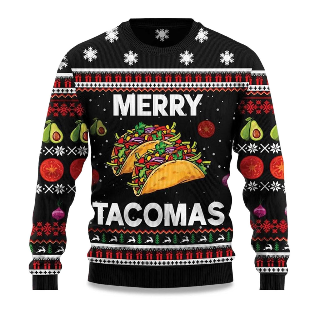 Merry Tacomas Ugly Christmas Sweater - Holiday Gift product image